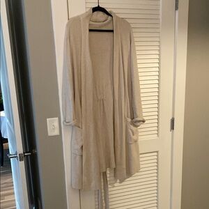 Barefoot Dreams Cream Long Cardigan